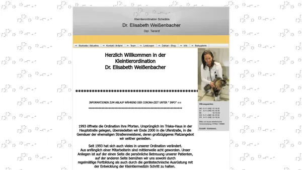 Website Screenshot: DAKTARI Dr. Elisabeth Weissenbacher Kleintierordination - Kleintierordination Dr. WeiÃenbacher & Dakatari Kleintierbedarf - Date: 2023-06-22 15:00:15