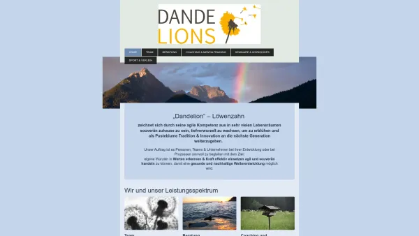 Website Screenshot: Dandelion OG Beratung zu Personal und Organisationsentwicklung - Dandelions OG - Home - Date: 2023-06-22 15:00:15