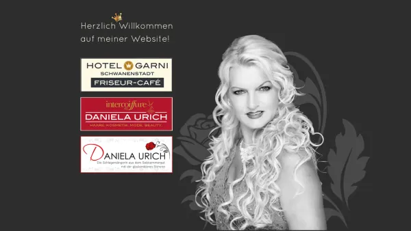 Website Screenshot: Intercoiffure Daniela Sängerin Daniela Urich - Daniela Urich - Hotel, Intercoiffure, Schlagersängerin - Date: 2023-06-15 16:02:34
