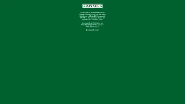 Website Screenshot: Danner - Danner - Reines und Feines aus der Natur - Date: 2023-06-22 15:10:47