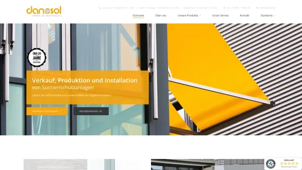 Website Screenshot: danorol - Sonnenschutz fürs Haus in 1210 Wien kaufen | DANOSOL - Date: 2023-06-15 16:02:34