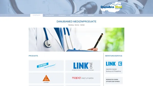 Website Screenshot: Danubia-Med Handels Unbenanntes Dokument - DanubiaMed – Medizinprodukte Handels GmbH - Date: 2023-06-15 16:02:34