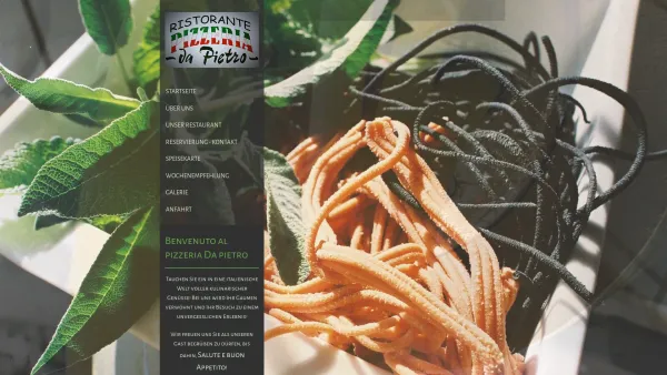 Website Screenshot: Pizzeria da Pietro - Startseite - petmitterers Webseite! - Date: 2023-06-22 15:11:10
