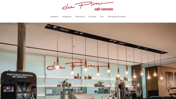 Website Screenshot: da Pino Italien von seiner genussvollsten Seite - da Pino - das italienische Restaurant im ZimbaparkdaPino - Date: 2023-06-22 15:11:10