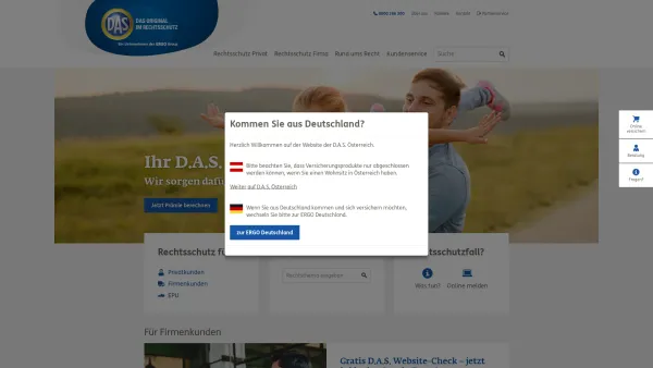 Website Screenshot: D.A.S. Rechtsschutz AG - D.A.S. Rechtsschutz - Das Rechtsschutzversicherungs-Original - Date: 2023-06-26 10:26:13