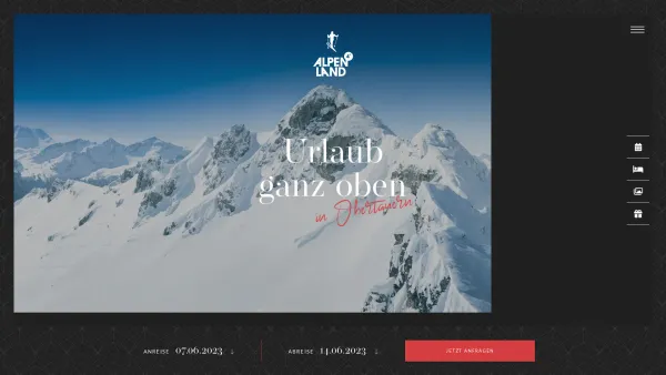 Website Screenshot: Hotel Alpenland - Das Alpenland - Jetzt Ihren nachhaltigen Urlaub im Skiparadies Obertauern buchen. - Date: 2023-06-14 10:46:38