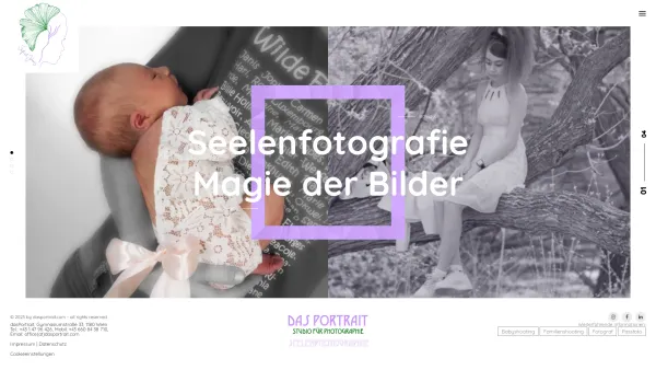 Website Screenshot: Das Portrait - Das Portrait – Studio für Photographie - Date: 2023-06-15 16:02:34