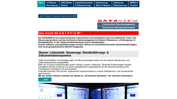 Website Screenshot: DATAVIEW LEISTUNGSÜBERSICHT - Dataview GmbH – Technisches Betriebsinformation & Datenmanagement - Date: 2023-06-22 15:00:16