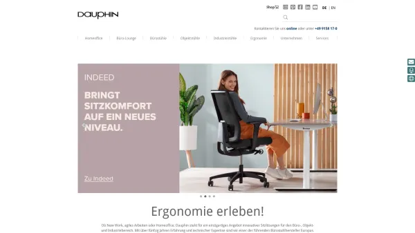Website Screenshot: Raimund Dauphproduziert ergonomische Sitzlösungen für das Büro - Dauphin ▷ Für ergonomisches Sitzen am Arbeitsplatz - Date: 2023-06-22 15:00:16