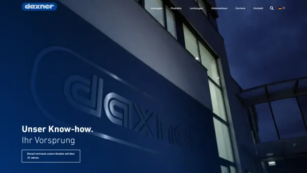 Website Screenshot: Daxner GmbH Headquarters, Schüttgut-Technologie - DAXNER GmbH - Date: 2023-06-22 15:00:16