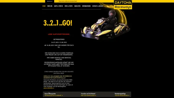 Website Screenshot: DAYTONA Raceways Kartsporthalle - DAYTONA Raceways - Österreichs modernste Kartsporthalle - HOME - Date: 2023-06-22 15:00:16