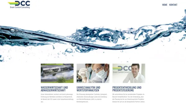 Website Screenshot: DCC DraControl Consulting - DCC Drain Control - Consulting - Date: 2023-06-14 10:47:19