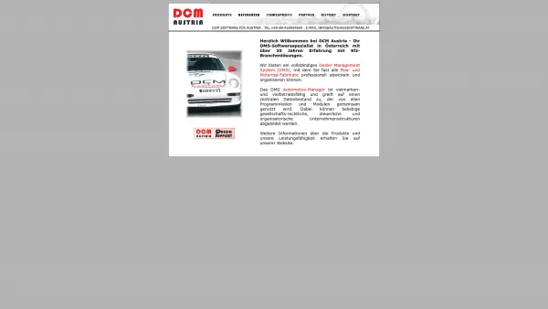 Website Screenshot: Martin DCM Werbeagentur by MartCech - DCM AUSTRIA - IT für die Automobilindustrie - Date: 2023-06-22 15:00:16