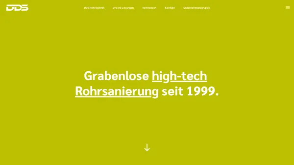 Website Screenshot: DDS Rohrtechnik GmbH - DDS Rohrtechnik – Grabenlose Rohrsanierung seit 1999. - Date: 2023-06-22 15:00:16