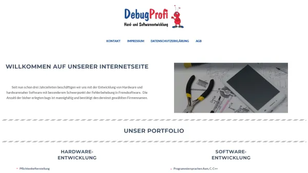 Website Screenshot: DebugProfi - Dipl. HTL Ing. Macku Karl - DebugProfi Hard- und Softwareentwicklung - Date: 2023-06-14 10:39:23