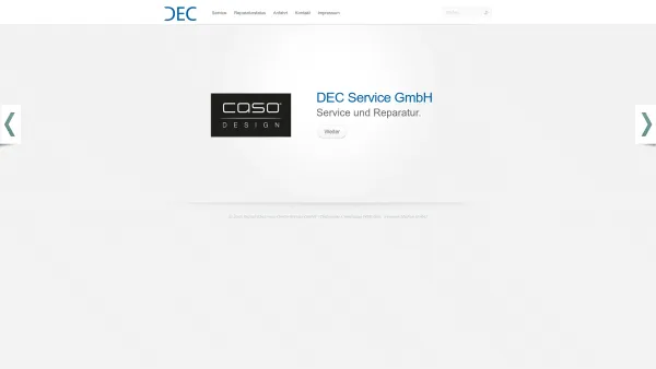 Website Screenshot: Digital Electronic Center Service DEC - Digital Electronic Center Service GmbH | - Date: 2023-06-14 10:39:23