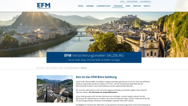 Website Screenshot: Josef www.deiser.at Deiser Finanzdienstleistung Vorsorgen Versichern Finanzieren Veranlagen - Salzburg: EFM Versicherungsmakler - Date: 2023-06-22 15:11:10