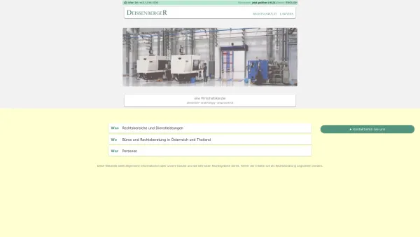 Website Screenshot: Deißenberger & Partners - DEISSENBERGER Rechtsanwaltskanzlei für Wirtschaftsrecht - Date: 2023-06-22 15:11:10