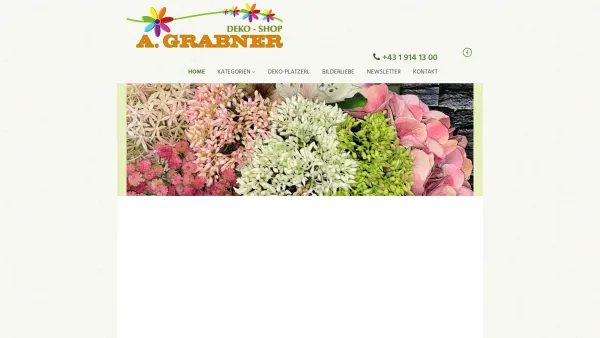 Website Screenshot: Deko-Shop A. Grabner - Deko-Shop Grabner, 1140 Wien - Date: 2023-06-14 10:47:19