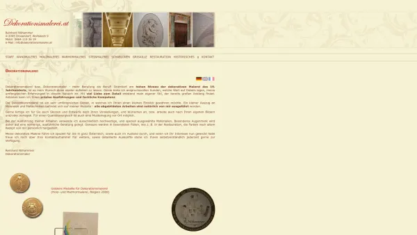 Website Screenshot: Dekorationsmalerei Reinhard Nöhammer - Dekorationsmaler Illusionsmalerei Wandbilder - Date: 2023-06-22 15:10:47