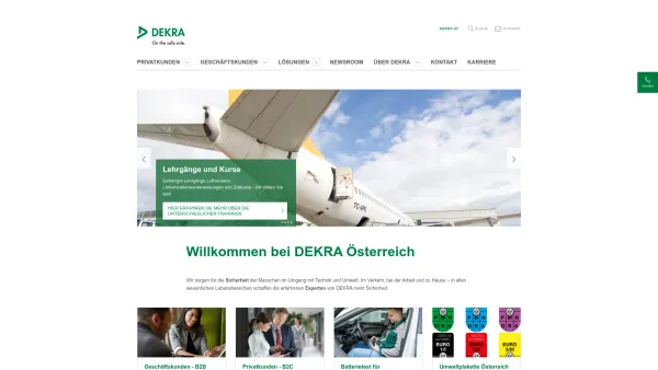 Website Screenshot: Dekra Austria Automotive GmbH - Startseite DEKRA - Date: 2023-06-22 15:10:47