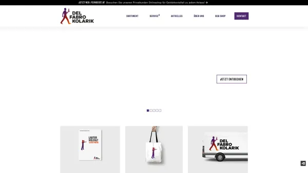 Website Screenshot: Del Fabro - Del Fabro Kolarik - Getränkehändler Wien - Date: 2023-06-15 16:02:34