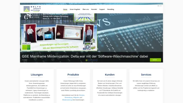 Website Screenshot: Delta Software Österreich) GmbH - Delta Software Technology GmbH - Delta Software Technology - Date: 2023-06-22 15:10:47