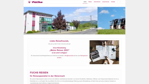 Website Screenshot: Johann u. Rainer Treiber Gesellschaft Treiber deluxe coach Autobus Reisebüro Treiber - Fuchs Reisen - Ihr Busreisenspezialist - Date: 2023-06-22 15:10:47