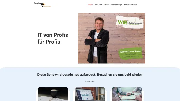 Website Screenshot: Wilhelm Demelbauer Informationstechnik EDV Neumarkt - Home - Date: 2023-06-14 10:47:19