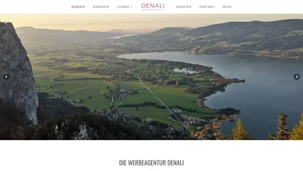Website Screenshot: DENALI Agentur für Marketing und Vertrieb - Werbeagentur DENALI | Mondsee Salzburg | Webdesign | Webagentur – Webagentur | Eshop | Ärzteagentur | Handwerker-Agentur - Date: 2023-06-22 15:10:47