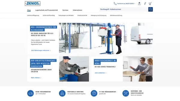 Website Screenshot: Denios GmbH - Gefahrstofflagerung - Arbeitsschutz - Industriebedarf - DENIOS - Date: 2023-06-22 15:10:47
