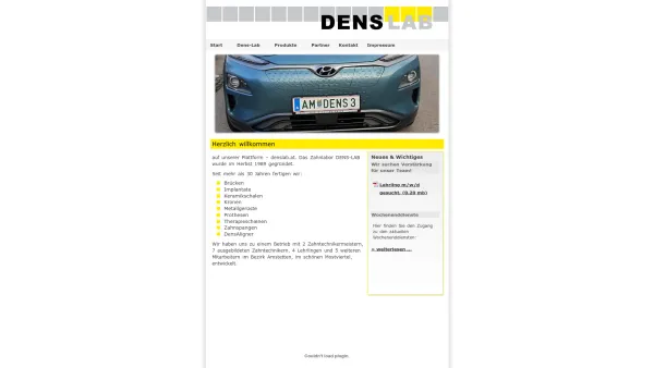 Website Screenshot: Dens-Lab - DENSLAB | Start - Date: 2023-06-22 15:10:47