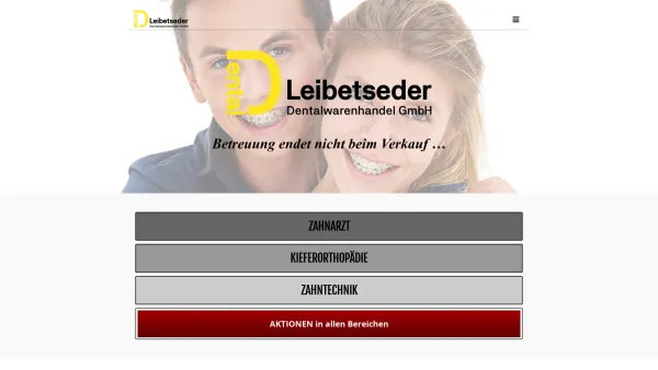 Website Screenshot: bei Dental Dorninger - Willkommen - Date: 2023-06-14 10:39:23