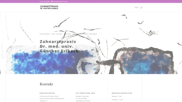 Website Screenshot: Zahnarztpraxis Dr. Günther Erlbeck - Dental Zentrum | Zahnarztpraxis Dr. Günther Erlbeck - Date: 2023-06-22 15:10:47