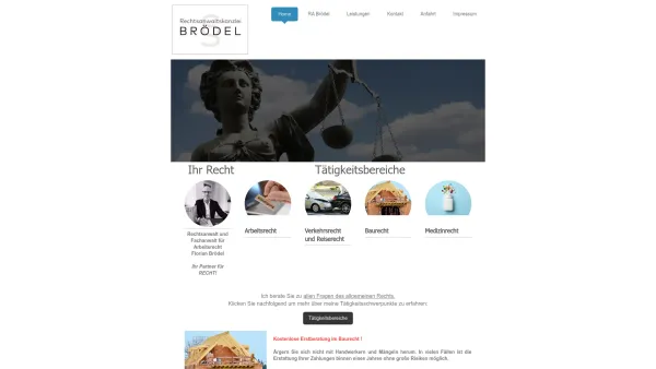Website Screenshot: WebrechtRechtsauskunft Rechtsanwälte Österreich Dr. Gerhard Rainer - Rechtsanwalt Brödel, Zweibrücken - Home - Date: 2023-06-22 15:00:16