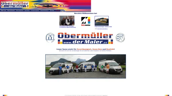 Website Screenshot: Obermüller Gerhard der Maler - OBERMÜLLER - der Maler >>> professionelle Malerarbeiten von A bis Z - Date: 2023-06-22 15:00:16