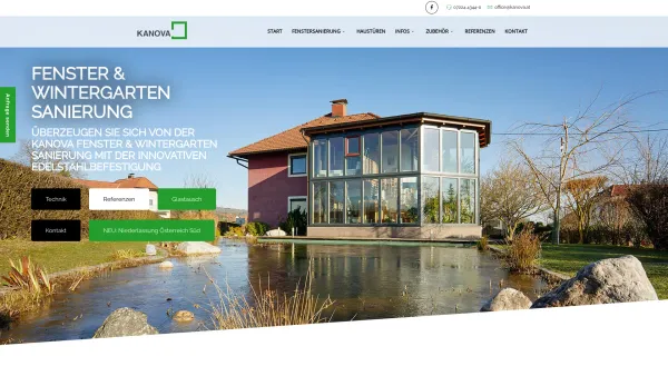 Website Screenshot: Pöllhuber GmbH Der Sanierer und Treppenprofi Zweigstelle Wildon Damisch Ute - Fenster renovieren mit Alu - KANOVA Alu - Schutzverkleidung - Date: 2023-06-14 10:38:04