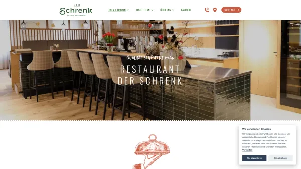 Website Screenshot: Der Schrenk Restaurant - Schrenk - Gutshof & Restaurant - Date: 2023-06-26 10:26:13