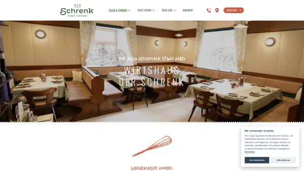Website Screenshot: Der Schrenk Wirtshaus - Schrenk - Gutshof & Restaurant - Date: 2023-06-26 10:26:13