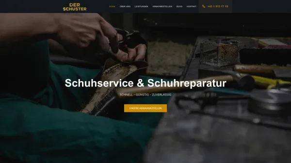 Website Screenshot: Der Schuster IL Calzolaio Inh. Manuel Hainbucher - Schuhservice & Schuhreparatur - derschuster.at - Date: 2023-06-22 15:00:16