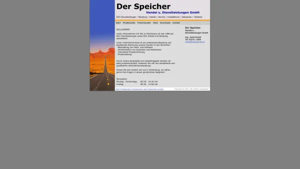 Website Screenshot: Ing. Josef Der Speicher - Der Speicher - Date: 2023-06-22 15:00:16