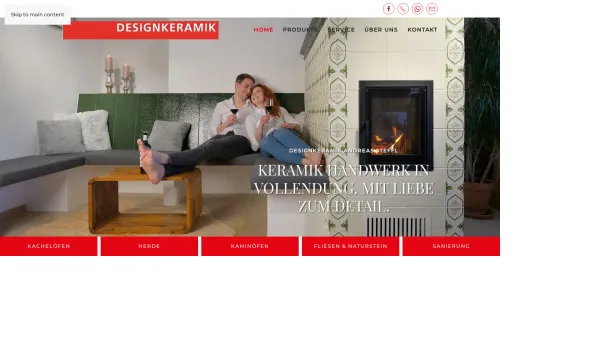 Website Screenshot: Designkeramik Fliesen, Naturstein, Kachelöfen - Home – DESIGNKERAMIK :: Andreas Steffl - Date: 2023-06-15 16:02:34