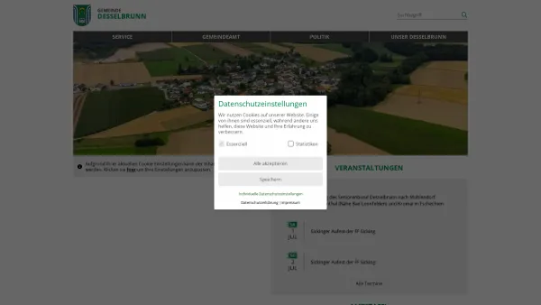 Website Screenshot: Gemeindeamt Desselbrunn - Gemeinde Desselbrunn - Zentrum - Date: 2023-06-22 15:13:17