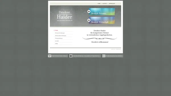 Website Screenshot: Detektei Haider - × Detektei Haider Graz × | Steiermark | Österreich | EU - Date: 2023-06-15 16:02:34