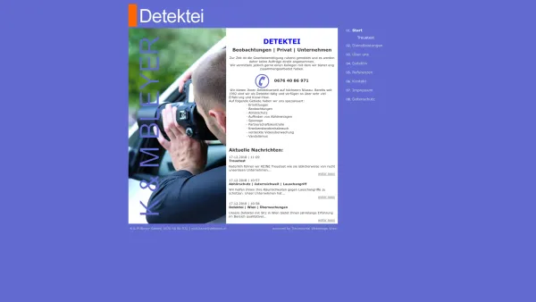 Website Screenshot: Detektei K&M Bleyer Ges.m.b.H. - Detektei K&M Bleyer | Detektiv | Wien | Privatermittlung | Überwachung - Date: 2023-06-22 15:13:17
