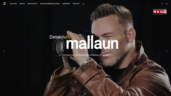 Website Screenshot: DETEKTIVBÜRO MALLAUN - Detektiv Mallaun – Das Detektivbüro für Privatpersonen, Rechtsanwälte und Firmen - Date: 2023-06-22 15:13:17