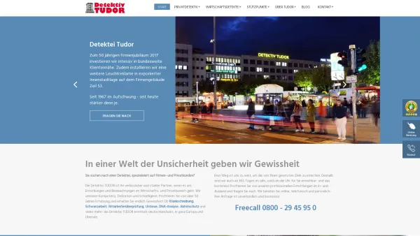 Website Screenshot: Berufsdetektive TUDOR Detektei Niederlassung Österreich - Detektiv TUDOR | seit 1967 | seriöse Detektive ermitteln / Detektei TUDOR - Date: 2023-06-22 15:13:17