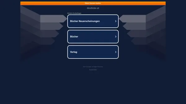 Website Screenshot: Franz Deuticke Verlagsgesellschaft bei Zsolnay und Deuticke - deuticke.at - Date: 2023-06-22 15:13:17