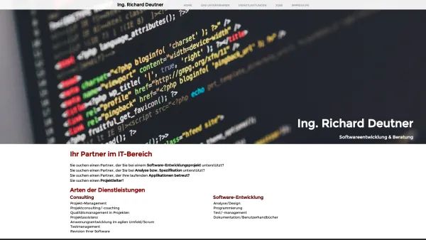 Website Screenshot: Deutner - Softwareentwicklung & Beratung - Ing. Richard Deutner - Date: 2023-06-22 15:13:17