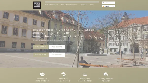 Website Screenshot: Deutsch im Trend Deutschkurse Graz - Deutschkurse Graz (A1 | A2 | B1 | B2-C1) | ÖSD & ÖIF-Prüfung - Date: 2023-06-22 15:13:17